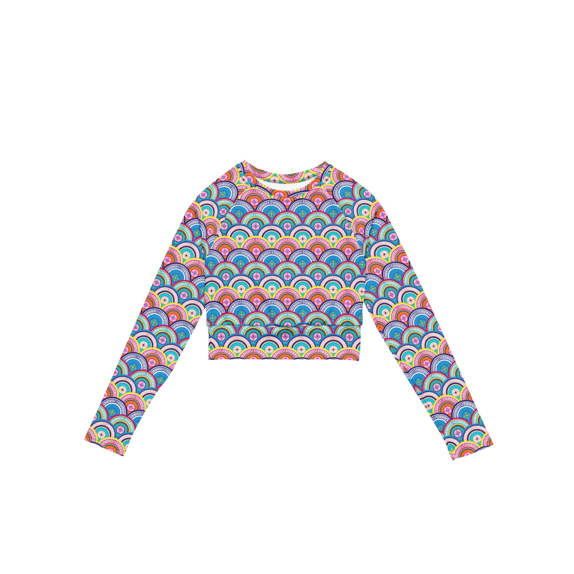 Kaleido Long Sleeve Crop Top