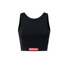 BLACK INK MINERVA REVERSIBLE CROP TOP in ECONYL®