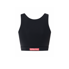 BLACK INK MINERVA REVERSIBLE CROP TOP in ECONYL®