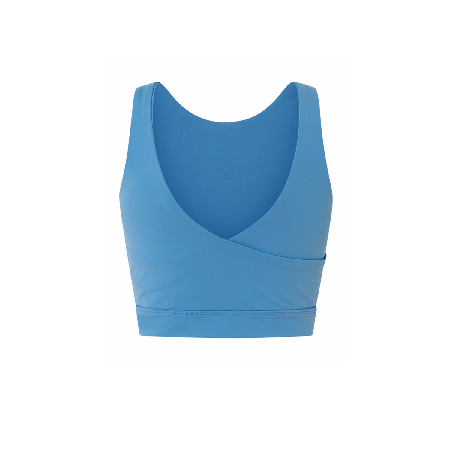 SAPPHIRE BLUE MINERVA FITNESS CROP TOP in ECONYL®
