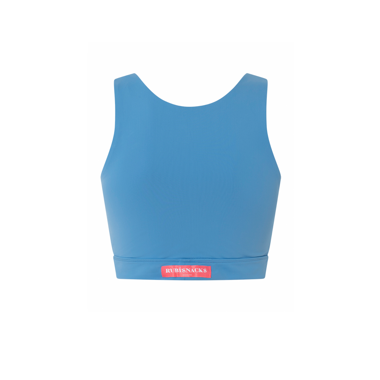 SAPPHIRE BLUE MINERVA FITNESS CROP TOP in ECONYL®