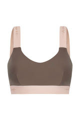 Zinal Sports Bralette Crop Top Soft Earth