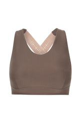 Arolla Racerback Sports Bra Top Soft Earth