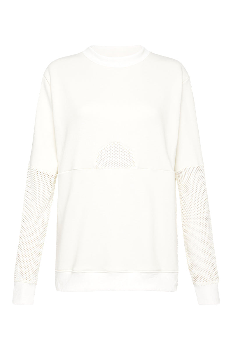 July 5:45 Fleece Jumper White