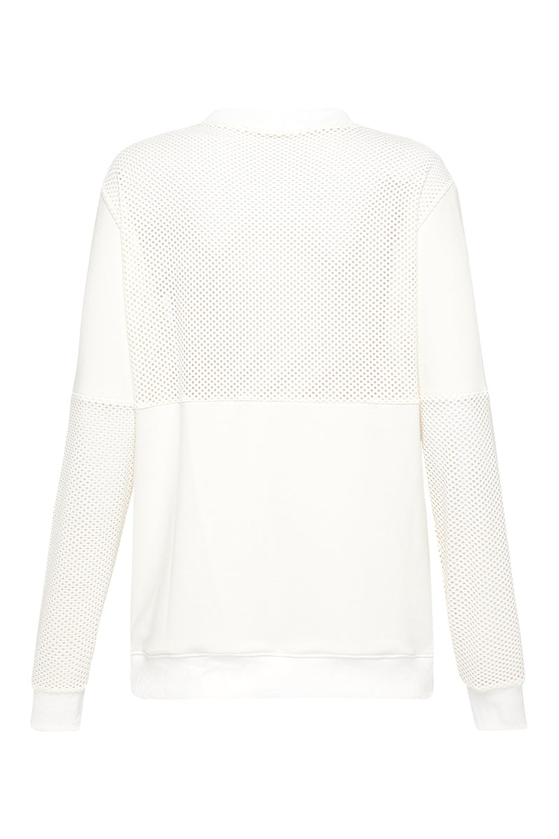July 5:45 Fleece Jumper White