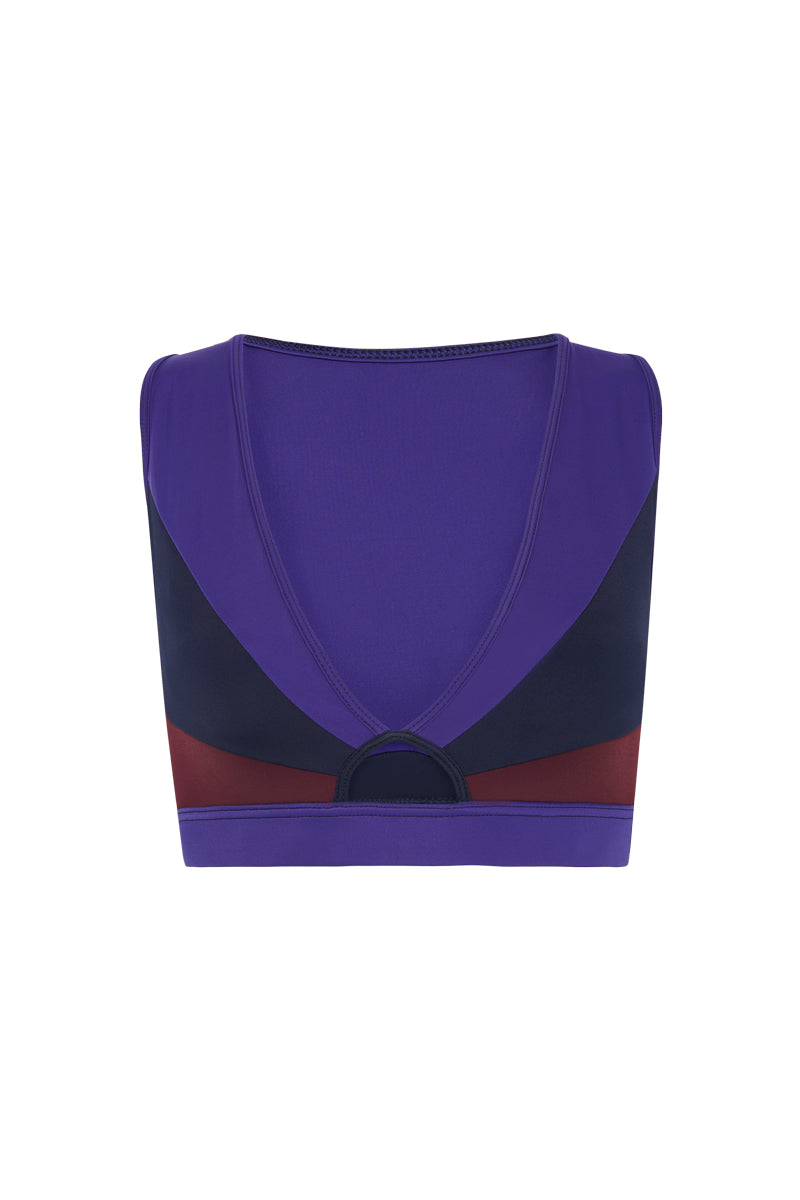 March 06:22 Sports Bra Blue Purple
