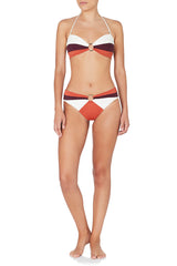 February 06:50 Bikini Top Red Orange