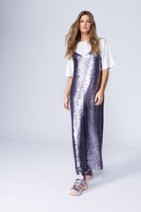 SLIP DRESS - SILVER LILAC