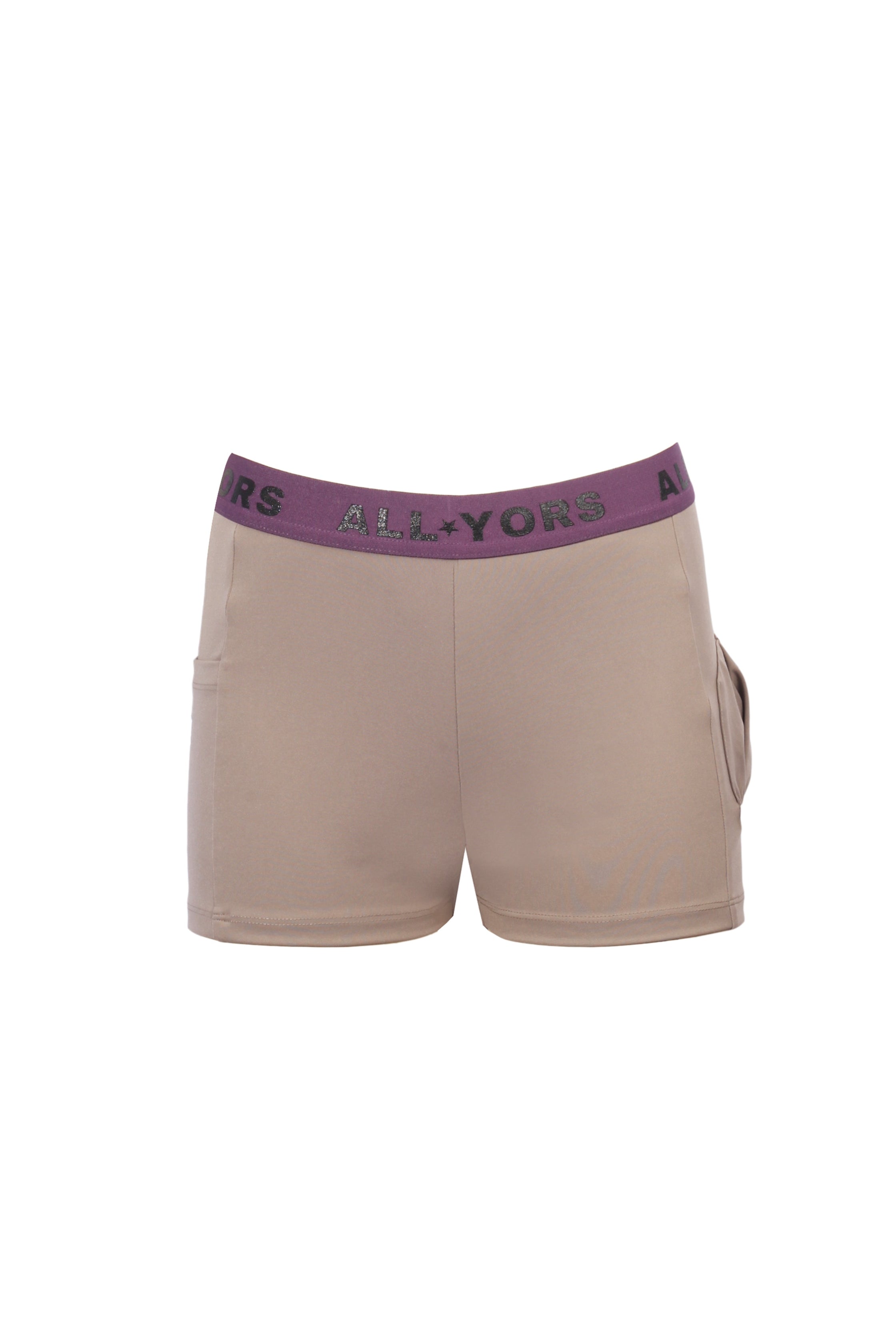 SPIN TENNIS SHORTS - PEBBLE