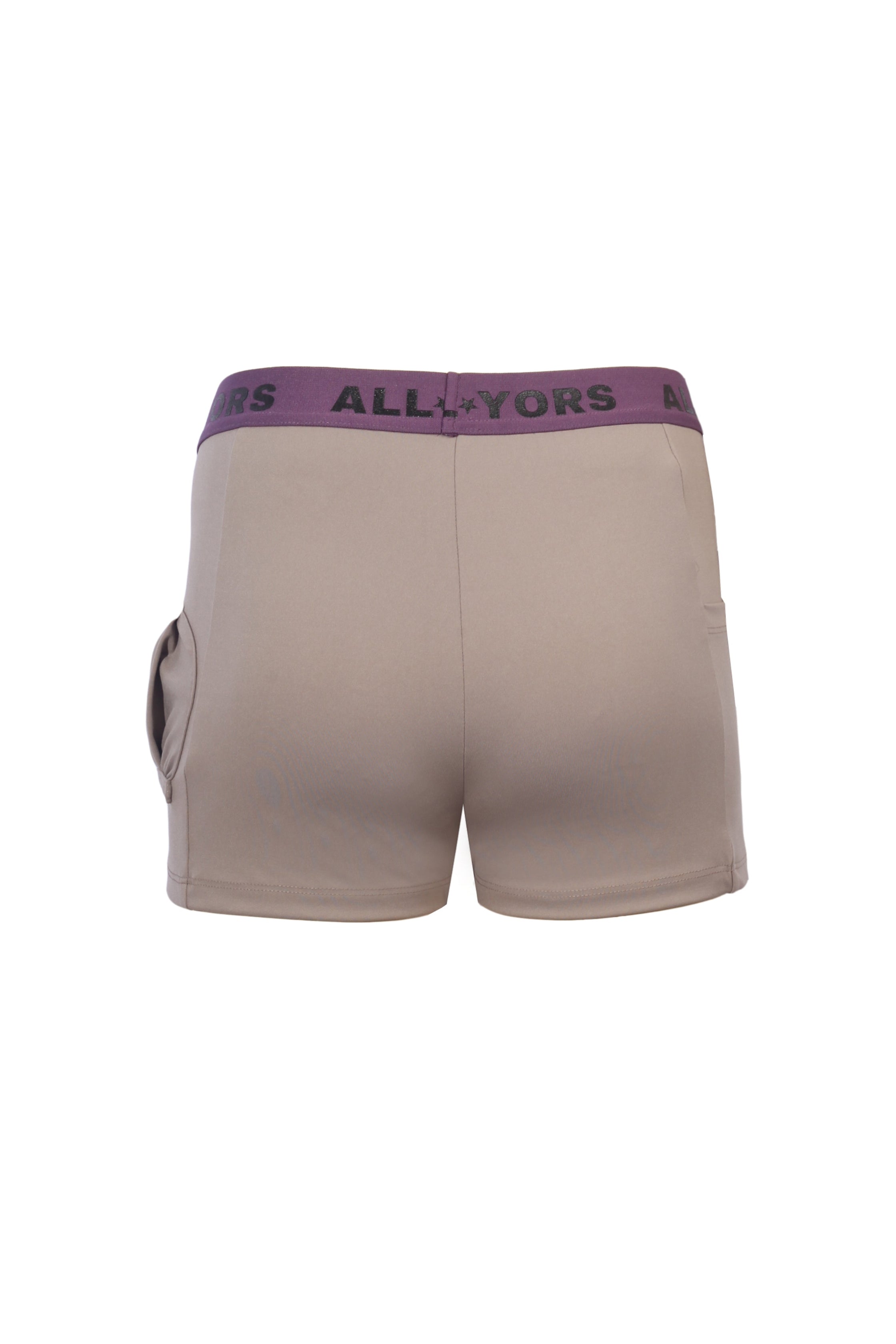 SPIN TENNIS SHORTS - PEBBLE