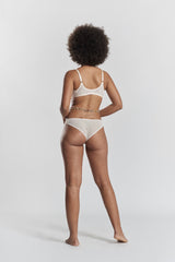 Sakura Front-Close Recycled-Lace Underwired Bra - Shoreline Peach