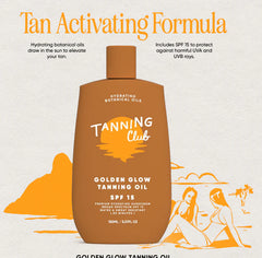 Tanning Club: Golden Glow Tanning Oil SPF 15