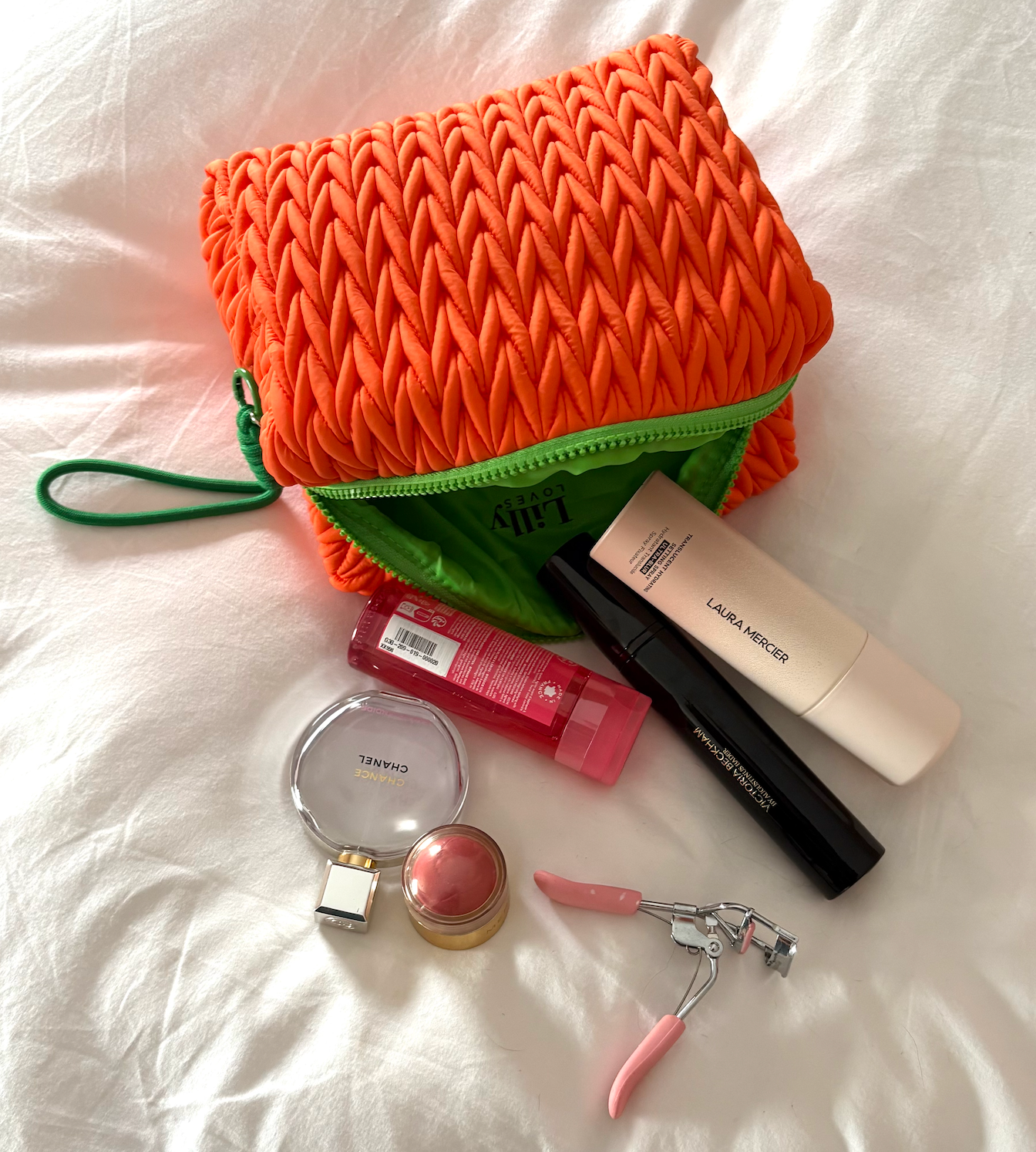 Squishy Orange Make Up Bag