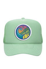 California Sunset Patched Trucker Hat