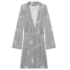 Bamboo Kimono Robe in Silver Birch Petals
