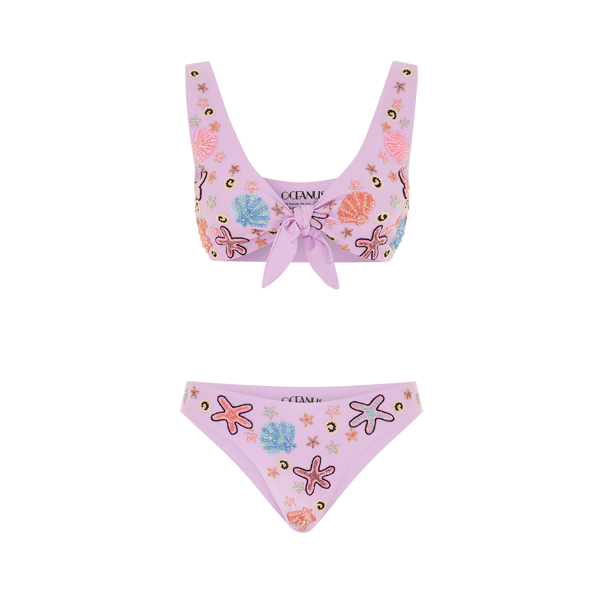 Orla Tie in the Middle Bikini Bottom Lilac