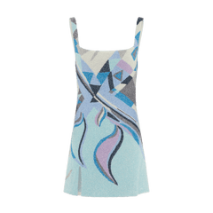 Sofia Hand Beaded Blue Party Dress