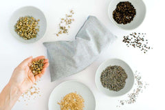 Aromatherapy Eye Pillow - Soft Plain Grey