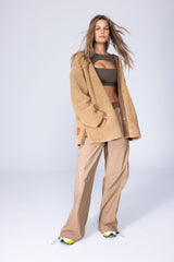 TEDDY a LINE JACKET - BAGUETTE BROWN