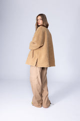 TEDDY a LINE JACKET - BAGUETTE BROWN