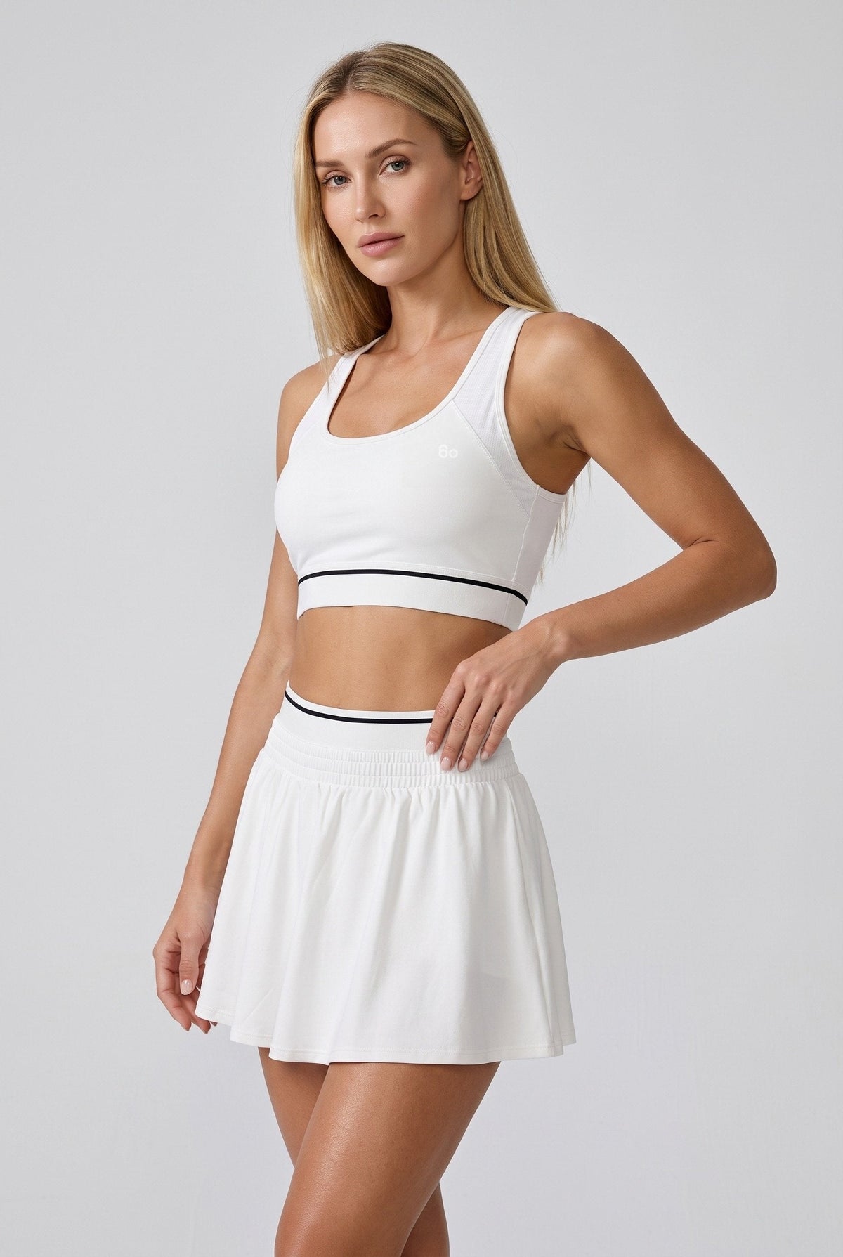 TESSA Striped Tank & Pleated Skirt Set