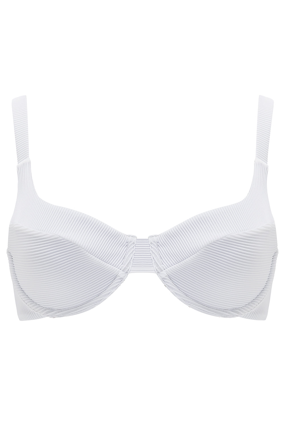 The 'Celine' Bikini Bra in Reversible White Seagrass