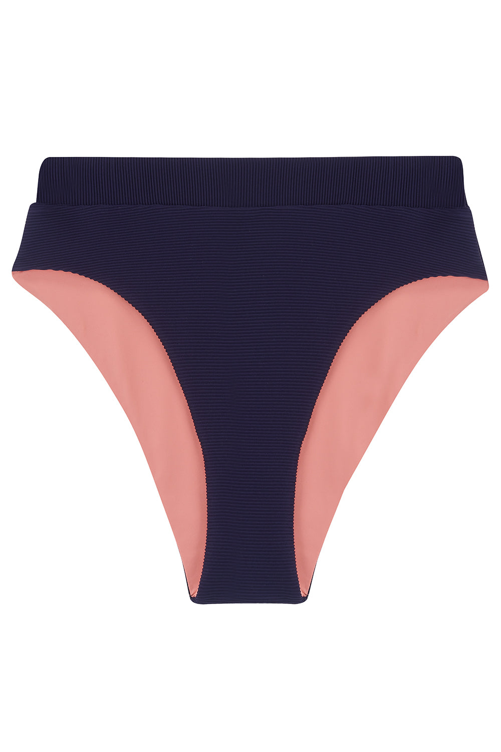 The 'Oriane' Bikini Bottom in Reversible Azura Rose