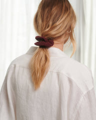 Ramunės: Hellebore Cotton Scrunchie