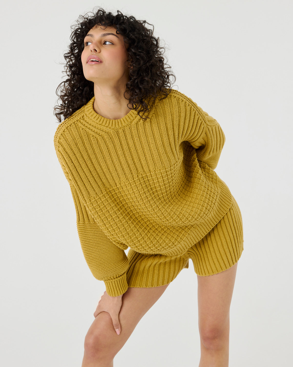 Delčia: Amber Haze Cotton Sweater
