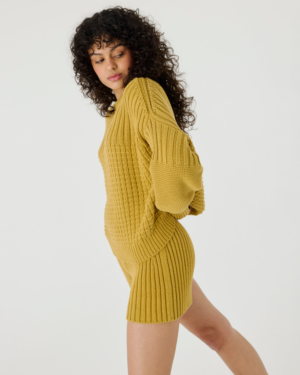 Delčia: Amber Haze Cotton Sweater