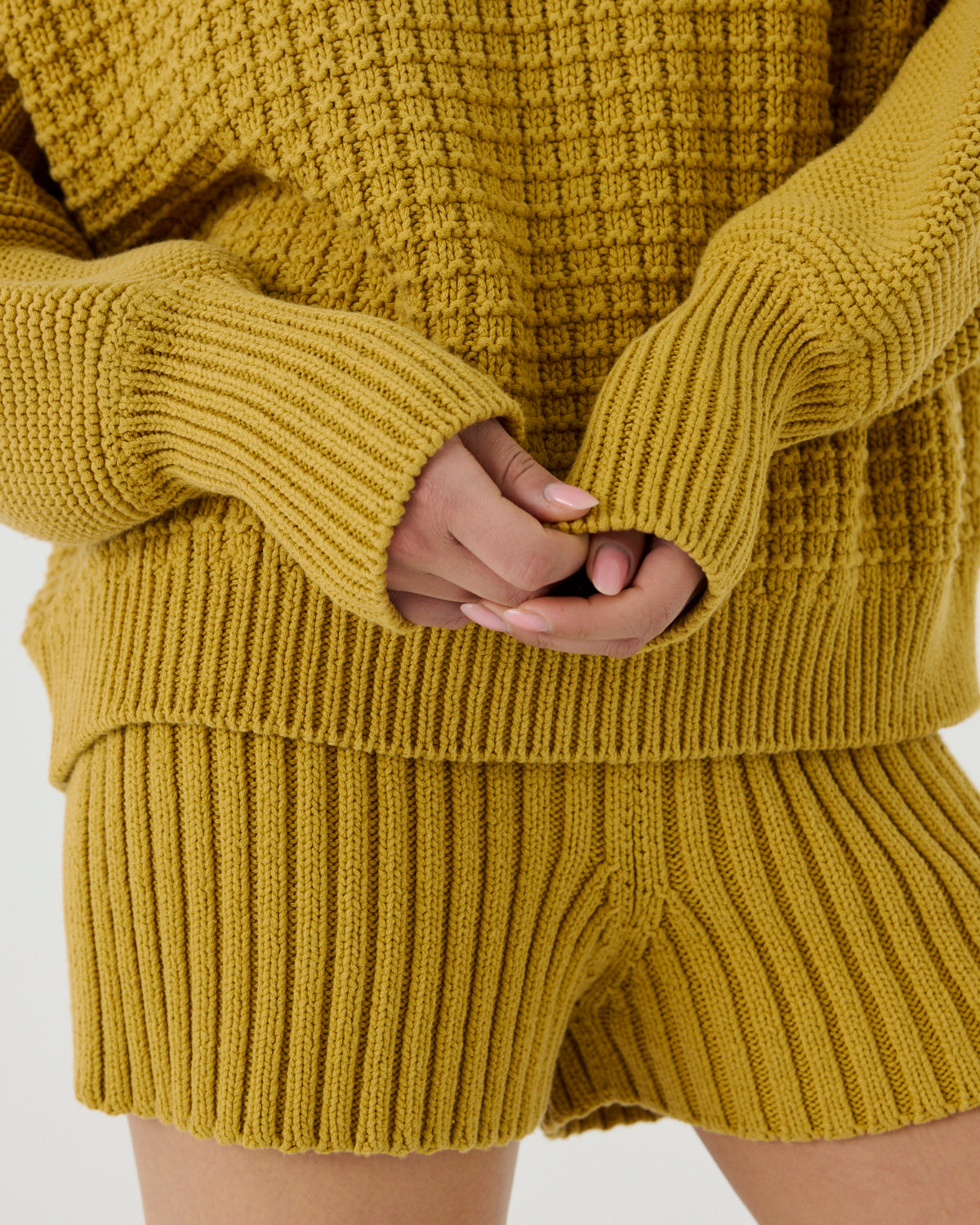 Delčia: Amber Haze Cotton Sweater