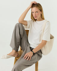 Loom: Sea Salt Silk & Cotton T-Shirt
