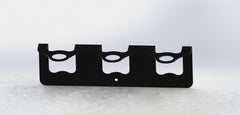 Triple Bracket - Free Hanging - Matte Black - 26.4cm Wide