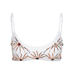 Talia White Bikini Top
