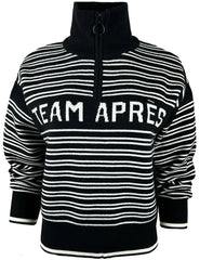 "Team Après" Merino Wool Quarter Zip Sweater