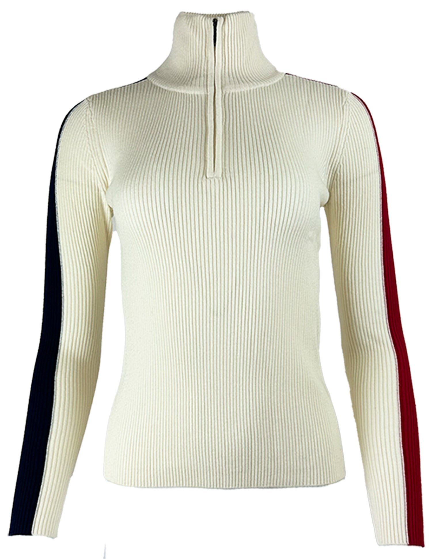 TEAM PLAYER Cream Quarter Zip