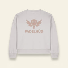 Padel Queen Cropped Sweatshirt – Organic Cotton (Rose Pink)