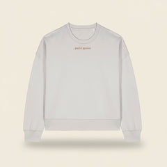 Padel Queen Cropped Sweatshirt – Organic Cotton (Rose Pink)