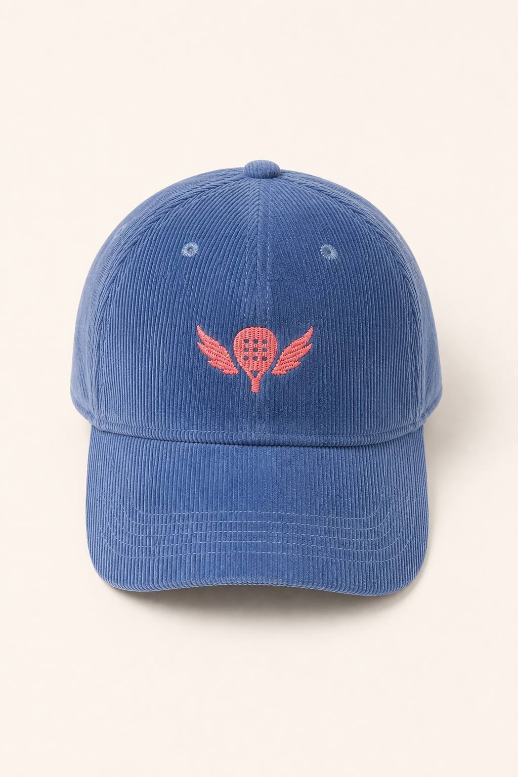 The Winged Padel Organic Cord Court Cap