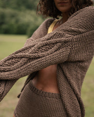Kaitra: Taupe Cotton Hot Pants