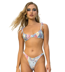 Britney High Cut Leg Bikini Bottom Multi-Coloured