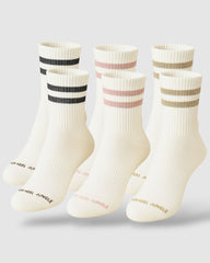 Varsity Pilates Yoga Grip Socks - 3 Pack