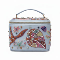 Selene Vanity Blue Makeup Bag