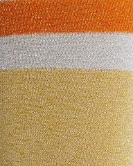 Varsity Lurex 3/4 Socks - Gold