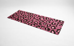 Amp Yoga Mat Purple Leopard Vegan Suede