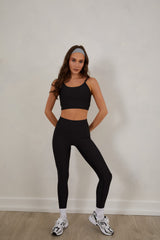 High-Waisted Leggings – Stretch & Sculpt, Black