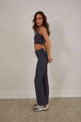 Flared Yoga Pants, Midnight-Blue