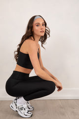 High-Waisted Leggings – Stretch & Sculpt, Black