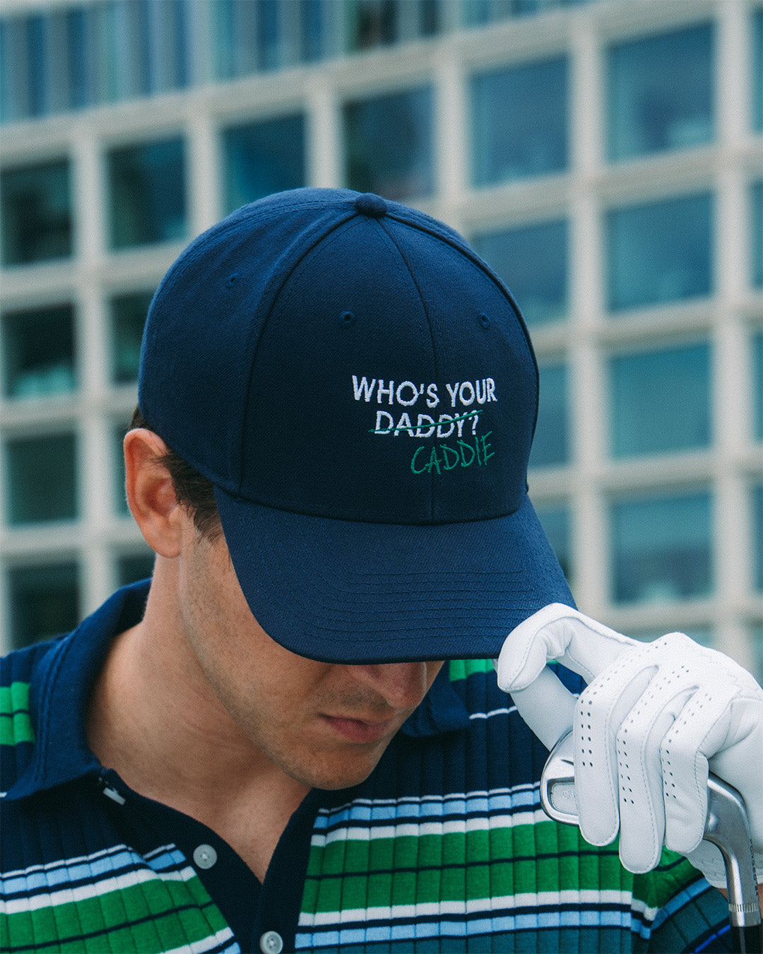 THE "WHO'S YOUR CADDIE?" BASEBALL CAP