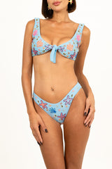 Orla Tie in the Middle Bikini Bottom Blue
